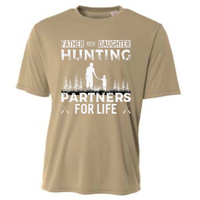 Father And Daughter Hunting Partners For Life Fathers Day Cooling Performance Crew T-Shirt