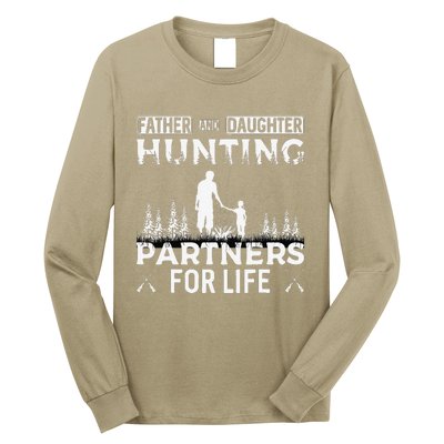 Father And Daughter Hunting Partners For Life Fathers Day Long Sleeve Shirt