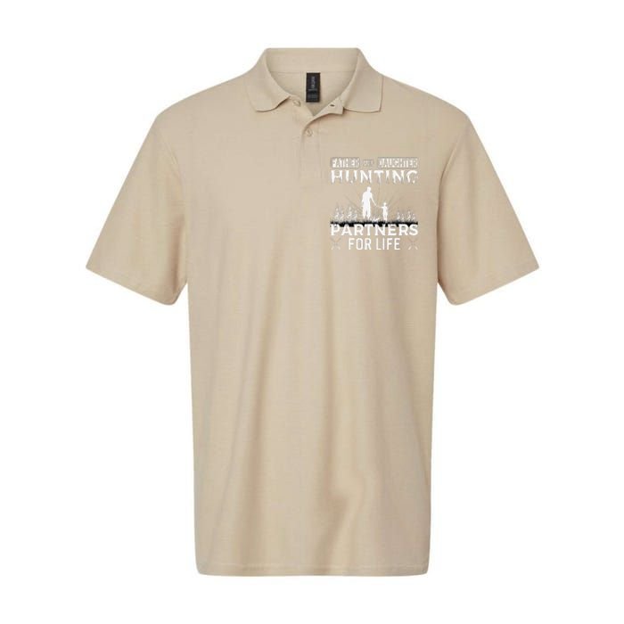 Father And Daughter Hunting Partners For Life Fathers Day Softstyle Adult Sport Polo