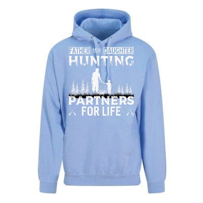 Father And Daughter Hunting Partners For Life Fathers Day Unisex Surf Hoodie