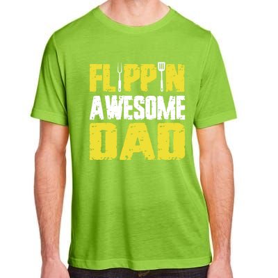 Flippin Awesome Dad Quote Barbecue Chef Dad Meaningful Gift Adult ChromaSoft Performance T-Shirt