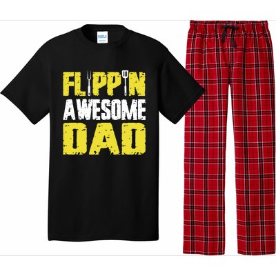 Flippin Awesome Dad Quote Barbecue Chef Dad Meaningful Gift Pajama Set