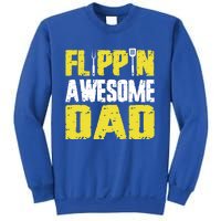 Flippin Awesome Dad Quote Barbecue Chef Dad Meaningful Gift Sweatshirt