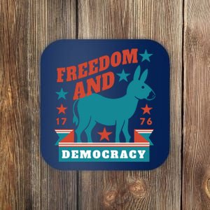 Freedom And Democracy Political Democrat Coaster