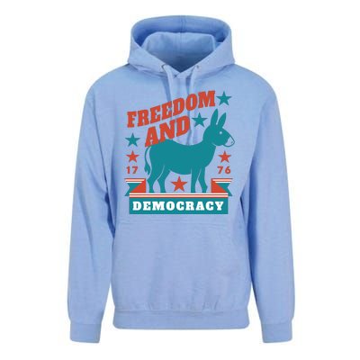 Freedom And Democracy Political Democrat Unisex Surf Hoodie