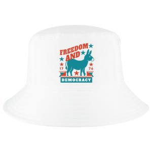 Freedom And Democracy Political Democrat Cool Comfort Performance Bucket Hat