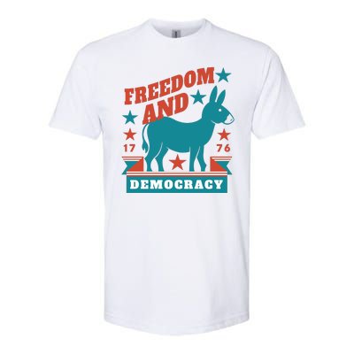 Freedom And Democracy Political Democrat Softstyle CVC T-Shirt