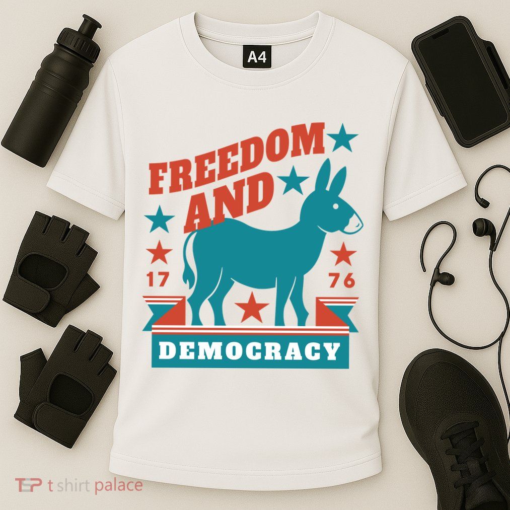 Freedom And Democracy Political Democrat Performance Shirt