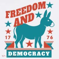 Freedom And Democracy Political Democrat Performance Shirt
