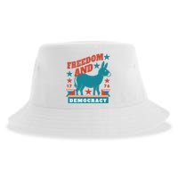 Freedom And Democracy Political Democrat Sustainable Bucket Hat