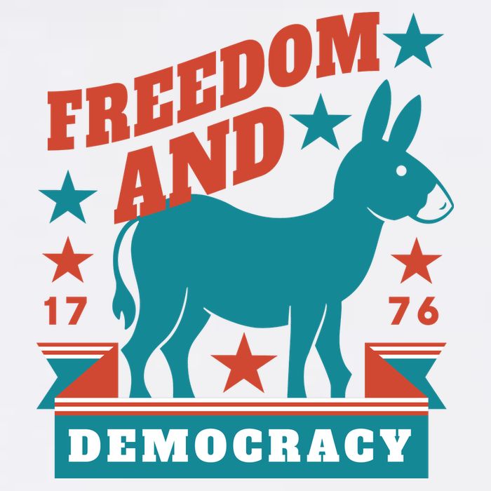 Freedom And Democracy Political Democrat Sustainable Bucket Hat