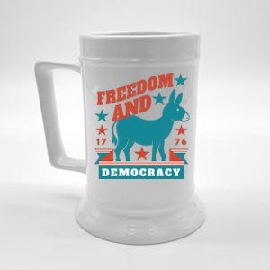 Freedom And Democracy Political Democrat Beer Stein