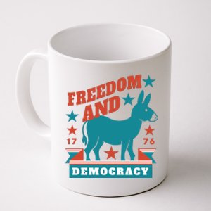 Freedom And Democracy Political Democrat Coffee Mug