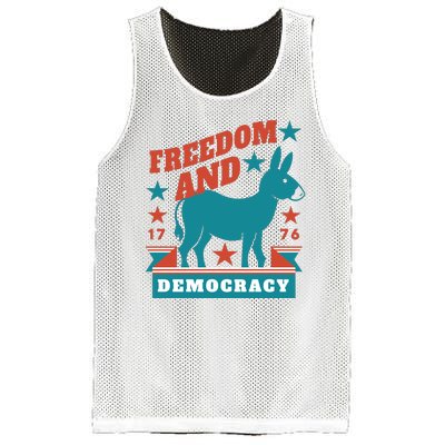 Freedom And Democracy Political Democrat Mesh Reversible Basketball Jersey Tank