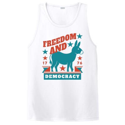 Freedom And Democracy Political Democrat PosiCharge Competitor Tank