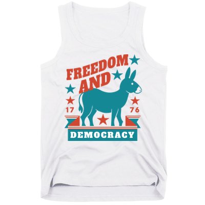 Freedom And Democracy Political Democrat Tank Top