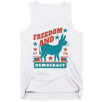 Freedom And Democracy Political Democrat Tank Top