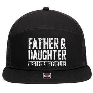 Father And Daughter Best Friends For Life 7 Panel Mesh Trucker Snapback Hat