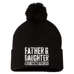 Father And Daughter Best Friends For Life Pom Pom 12in Knit Beanie