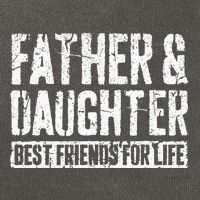 Father And Daughter Best Friends For Life Cotton Canvas Backpack