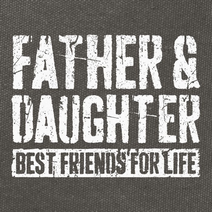 Father And Daughter Best Friends For Life Cotton Canvas Backpack