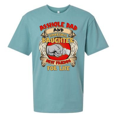 Funny Asshole Dad And Smartass Daughter Bestfriends For Life Sueded Cloud Jersey T-Shirt