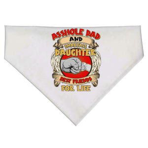 Funny Asshole Dad And Smartass Daughter Bestfriends For Life USA-Made Doggie Bandana