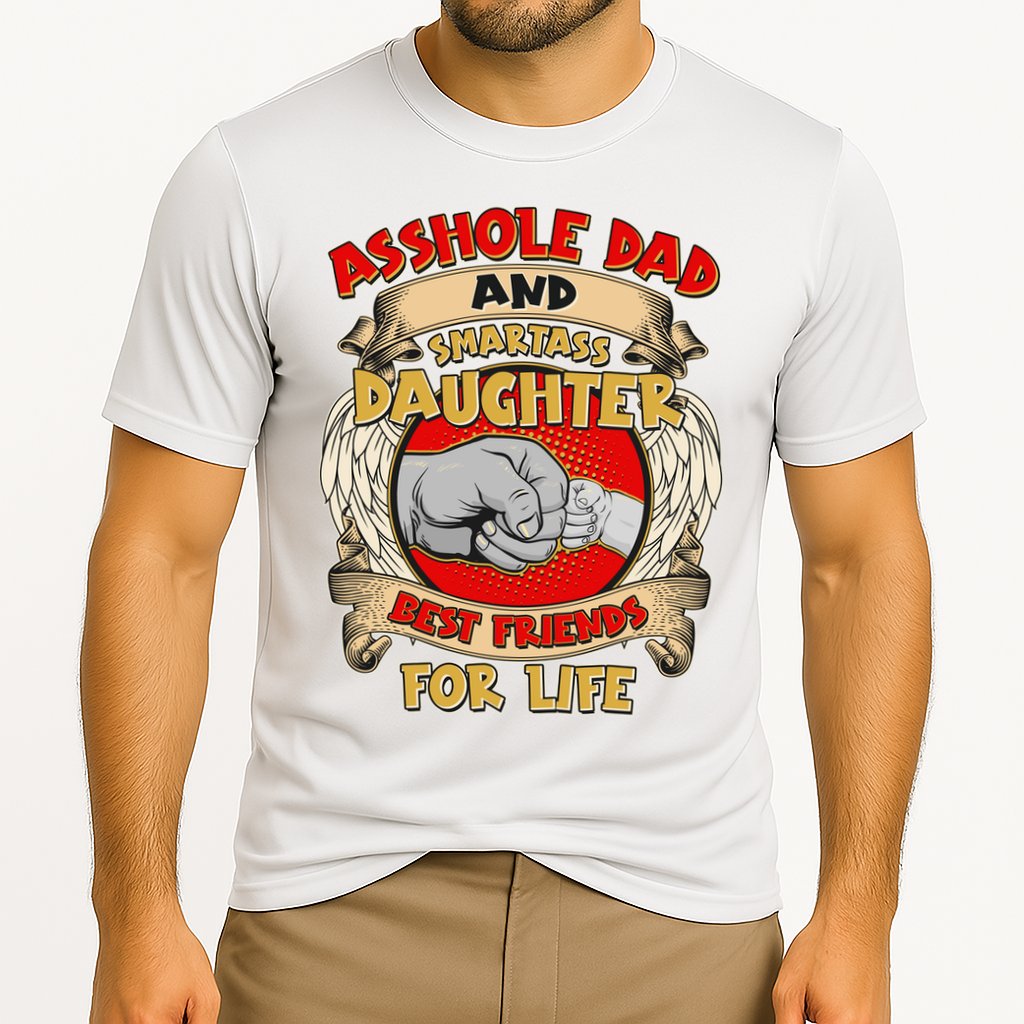 Funny Asshole Dad And Smartass Daughter Bestfriends For Life Cooling Performance Crew T-Shirt
