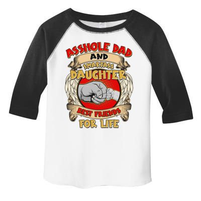 Funny Asshole Dad And Smartass Daughter Bestfriends For Life Toddler Fine Jersey T-Shirt