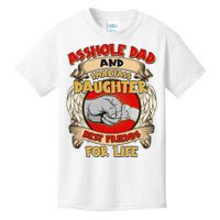 Funny Asshole Dad And Smartass Daughter Bestfriends For Life Kids T-Shirt