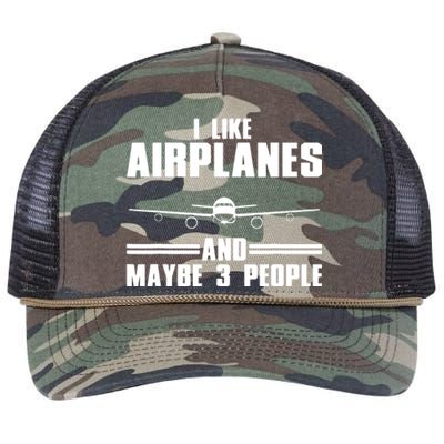 Funny Airplane Design For Men Women Aviation Aviator Pilot Retro Rope Trucker Hat Cap