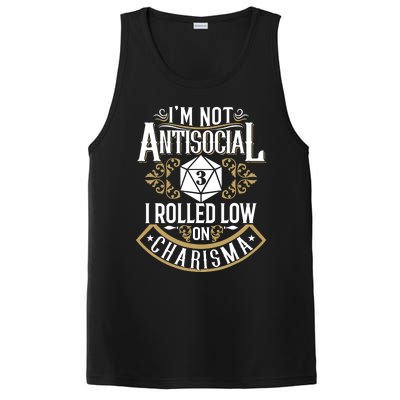 Funny Antisocial Design, Funny Nerdy Gamer Design, Sarcastic PosiCharge Competitor Tank