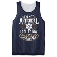 Funny Antisocial Design, Funny Nerdy Gamer Design, Sarcastic Mesh Reversible Basketball Jersey Tank