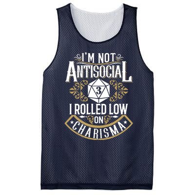 Funny Antisocial Design, Funny Nerdy Gamer Design, Sarcastic Mesh Reversible Basketball Jersey Tank