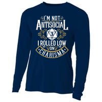 Funny Antisocial Design, Funny Nerdy Gamer Design, Sarcastic Cooling Performance Long Sleeve Crew