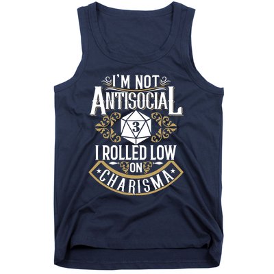 Funny Antisocial Design, Funny Nerdy Gamer Design, Sarcastic Tank Top