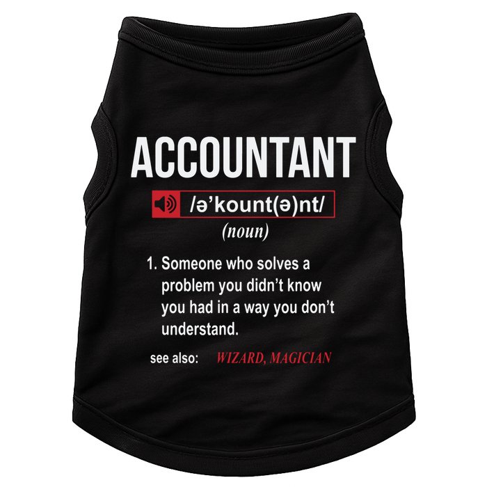 Funny Accountant Definition See Also Wizard Doggie Tank