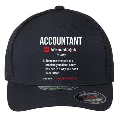 Funny Accountant Definition See Also Wizard Flexfit Unipanel Trucker Cap