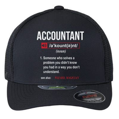 Funny Accountant Definition See Also Wizard Flexfit Unipanel Trucker Cap