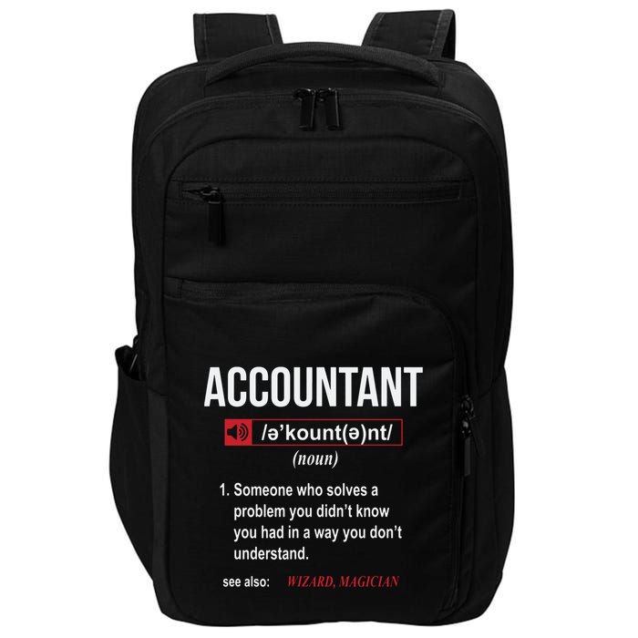 Funny Accountant Definition See Also Wizard Impact Tech Backpack