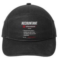 Funny Accountant Definition See Also Wizard 7-Panel Snapback Hat