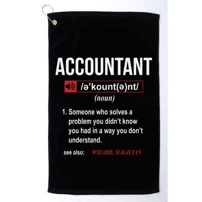 Funny Accountant Definition See Also Wizard Golf Towel