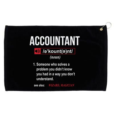 Funny Accountant Definition See Also Wizard Grommeted Golf Towel