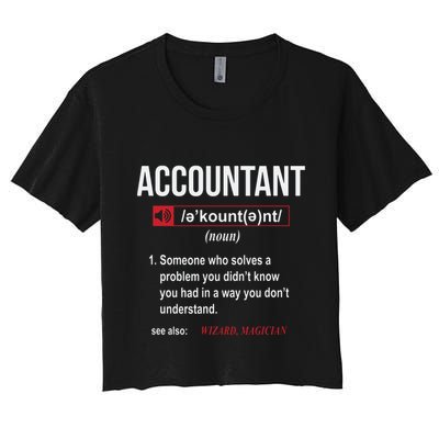 Funny Accountant Definition See Also Wizard Crop Top