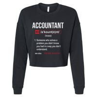 Funny Accountant Definition See Also Wizard Cropped Pullover Crew