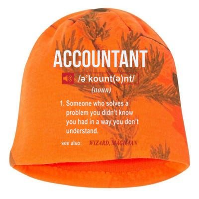 Funny Accountant Definition See Also Wizard Kati - Camo Knit Beanie