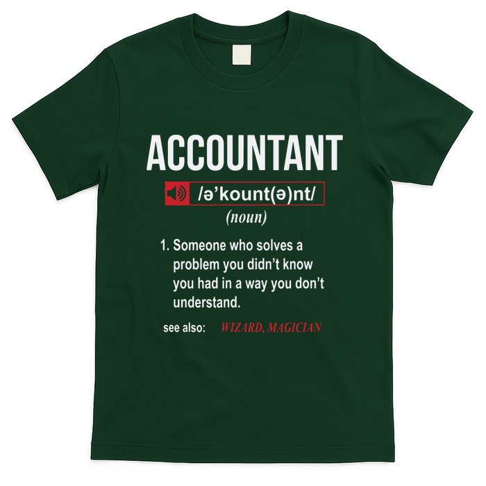 Funny Accountant Definition See Also Wizard T-Shirt