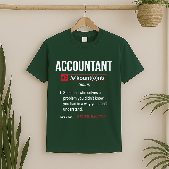 Funny Accountant Definition See Also Wizard T-Shirt