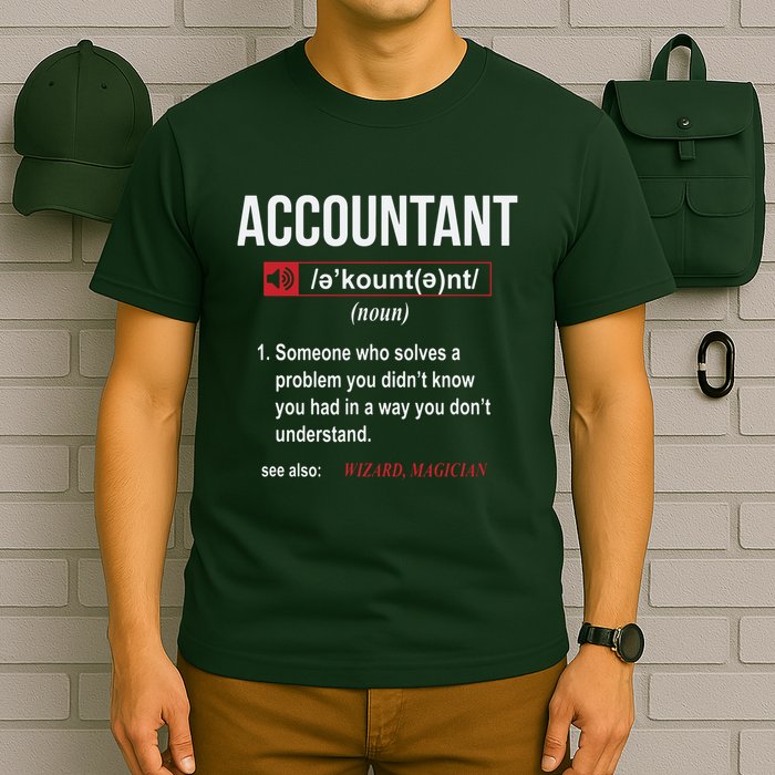 Funny Accountant Definition See Also Wizard T-Shirt