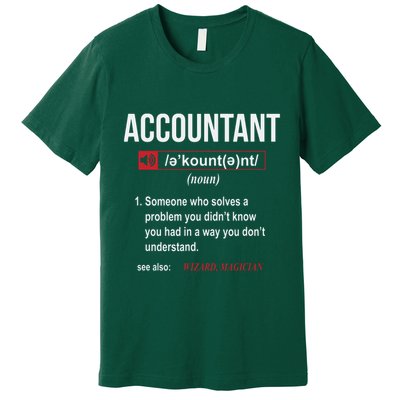 Funny Accountant Definition See Also Wizard Premium T-Shirt